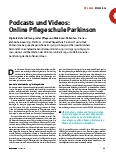 Vorschauseite 1: Podcasts und Videos: Online Pflegeschule Parkinson