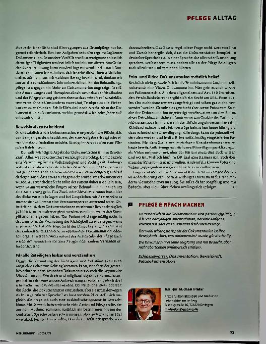 Vorschauseite 2: Worauf es beim Dokumentieren ankommt