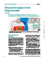 Vorschauseite 1: Voraussetzungen einer Organspende