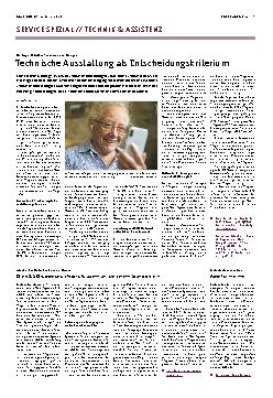 Vorschauseite 1: Technische Ausstattung als Entscheidungskriterium
