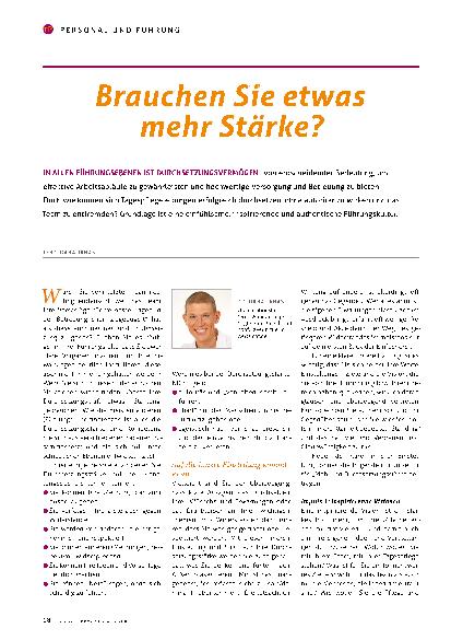 Vorschauseite 1: Brauchen Sie etwas mehr Stärke?