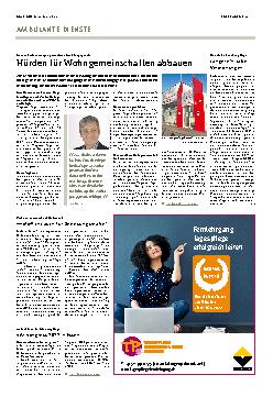 Vorschauseite 1: Hürden für Wohngemeinschaften abbauen