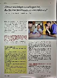 Vorschauseite 1: "Unser wichtigstes Anliegen ist, die Heime praxisnah zu unterstützen. "
