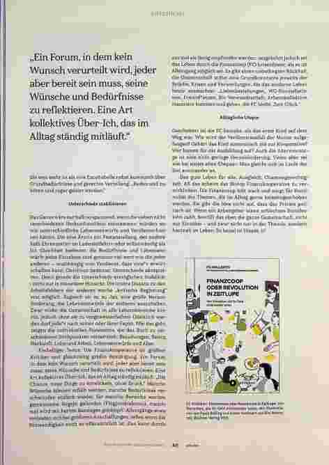 Vorschauseite 3: Praktische Utopie. Eine Finanzkooperative erzählt.