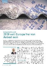Vorschauseite 1: 2028 soll Europa frei von Asbest sein.