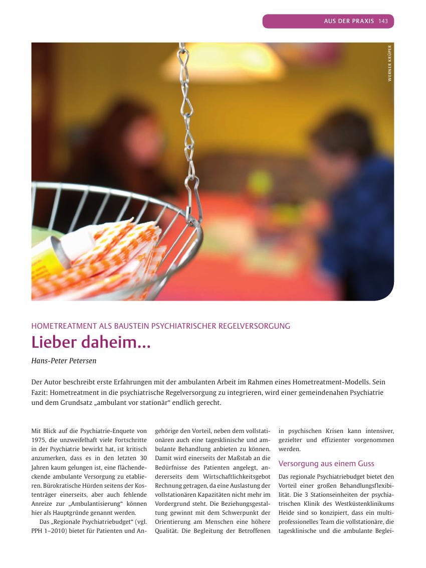Vorschauseite 1: Lieber daheim…