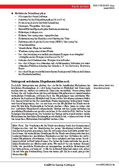 Vorschauseite 5: Beraterbrief Pflege Heft 15-2024