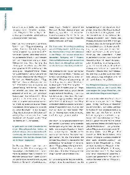 Vorschauseite 3: Wer einen sinnstiftenden Beruf nah am Menschen sucht, der ist in der Pflege genau richtig.