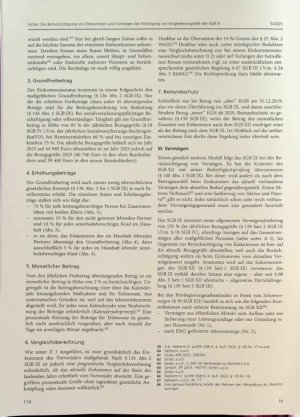 Vorschauseite 6: Die Berücksichtigung von Einkommen und Ver mögen bei Erbringung von Eingliederungs hilfe des SGB IX