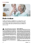 Vorschauseite 1: Mehr trinken bei Exsikkose im Krankenhaus und Pflegeheim.