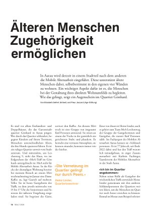 Vorschauseite 1: Älteren Menschen Zugehörigkeit ermöglichen