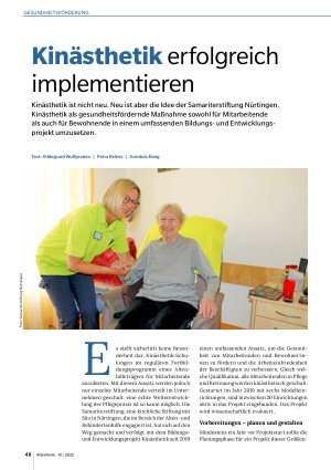 Vorschauseite 1: Kinästhetik erfolgreich implementieren