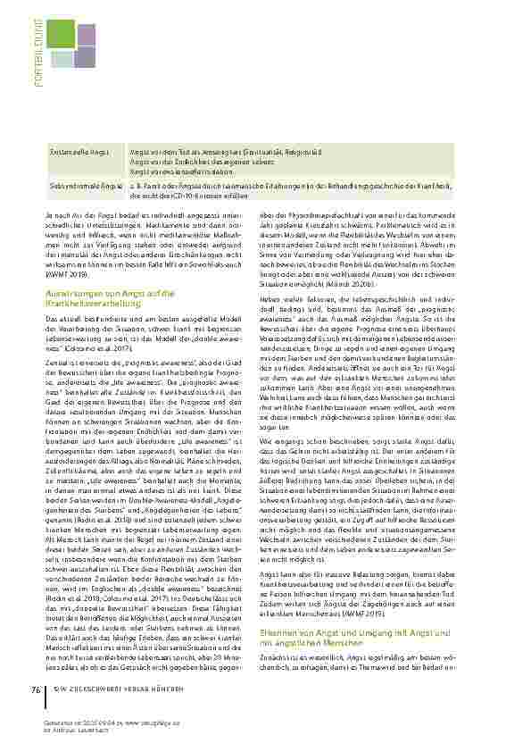 Vorschauseite 3: Angst bei Schwerkranken: Auswirkungen, Anzeichen und hilfreiche Strategien