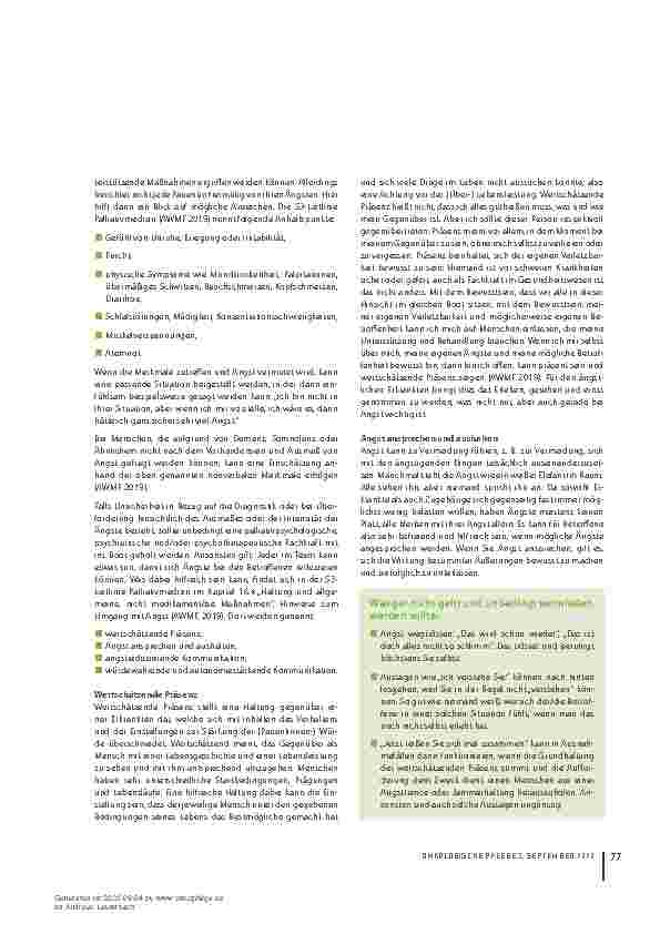 Vorschauseite 4: Angst bei Schwerkranken: Auswirkungen, Anzeichen und hilfreiche Strategien