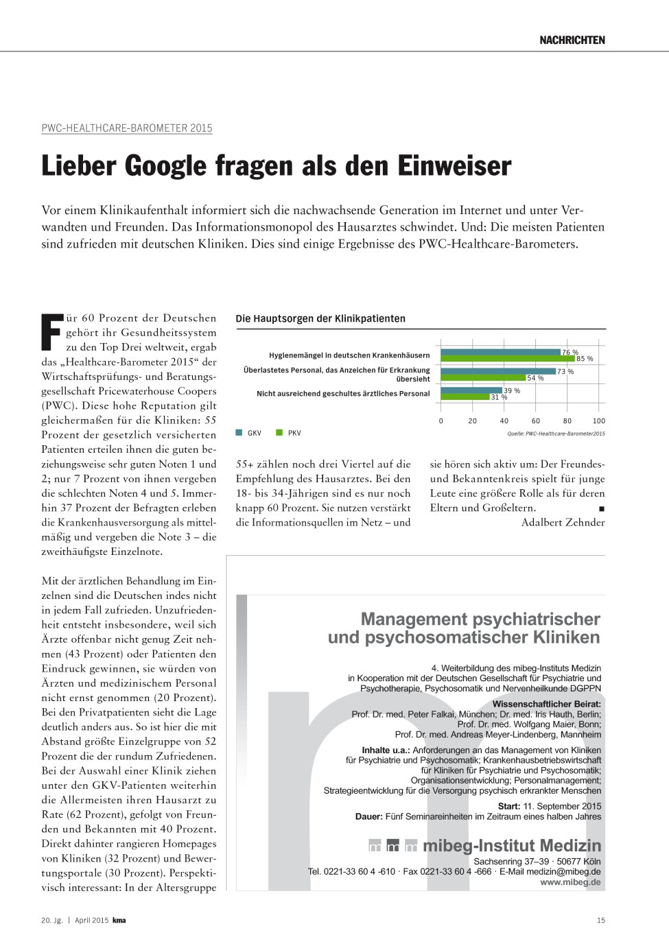 Vorschauseite 1: Lieber Google fragen als den Einweiser
