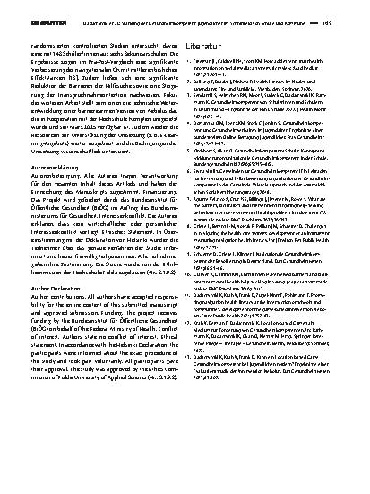 Vorschauseite 4: Stärkung der Gesundheitskompetenz Jugendlicher im Schnittfeld von Schule und Kommune. Das Projekt Nebolus