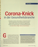Vorschauseite 2: Corona-Knick in der Gesundheitsbranche