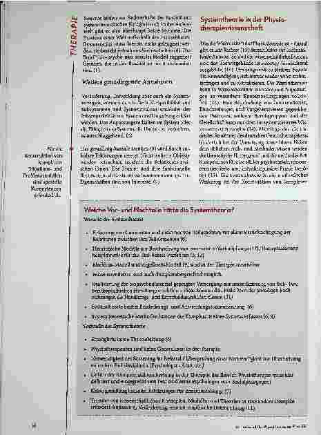 Vorschauseite 4: Systemtheorie: ein neuer Weg in der Physiotherapie?