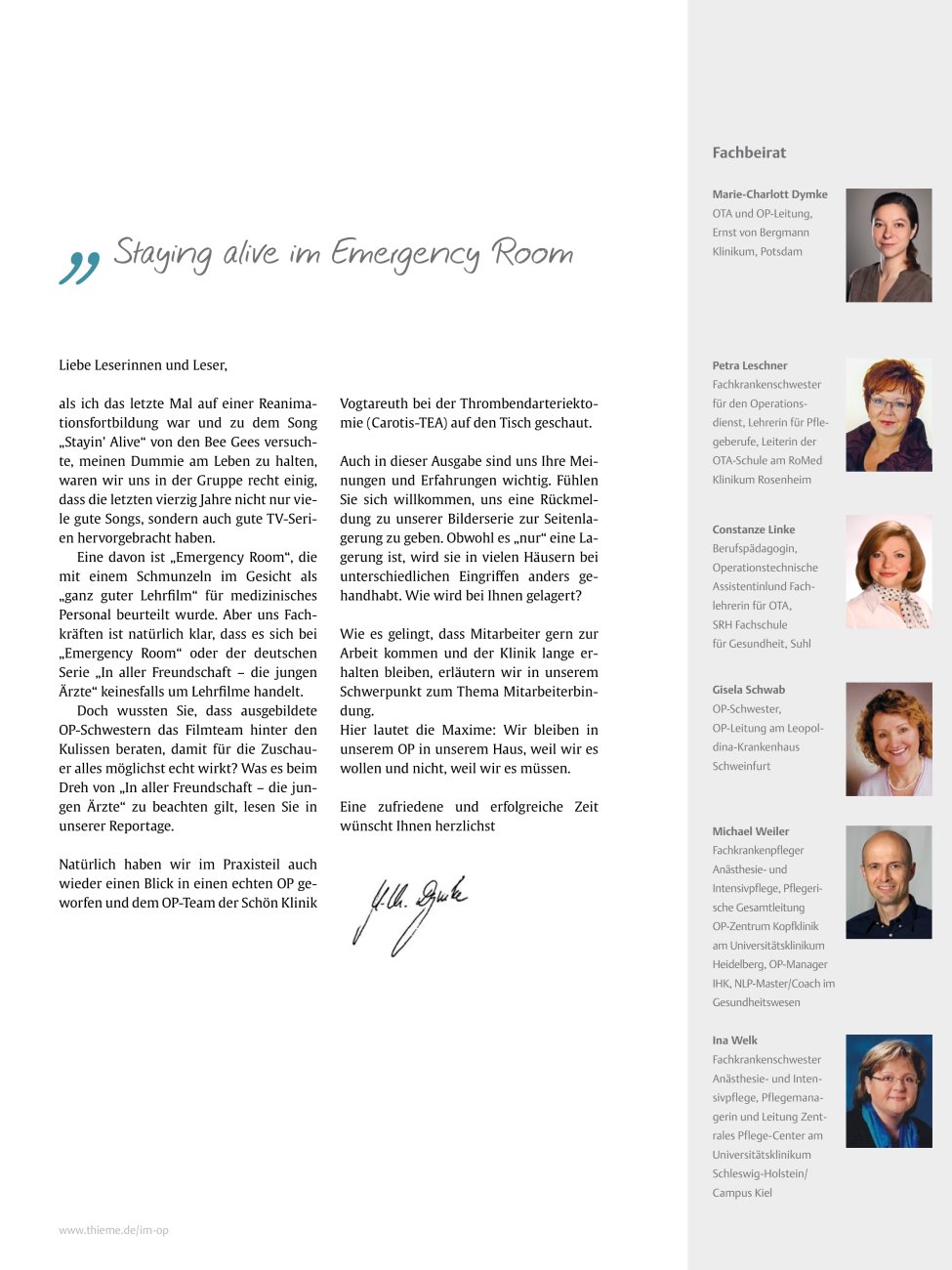 Vorschauseite 1: Editorial