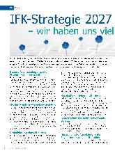 Vorschauseite 1: IFK-Strategie 2027 - wir haben uns viel vorgenommen!