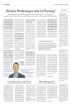 Vorschauseite 1: "Weitere Wohnungen sind in Planung."