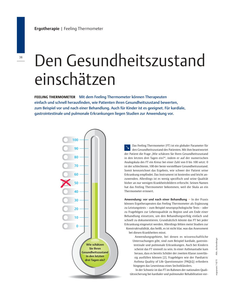 Vorschauseite 1: Den Gesundheitszustand einschätzen ? Feeling Thermometer