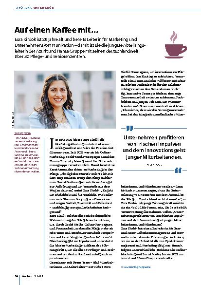 Vorschauseite 1: Auf einen Kaffee mit. .. Esra Kirdök