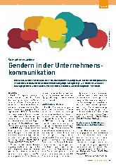 Vorschauseite 1: Gendern in der Unternehmenskommunikation