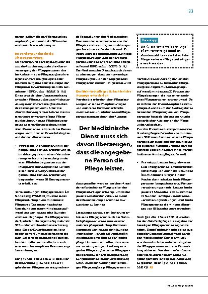 Vorschauseite 2: Soziale Absicherung der Pflegepersonen