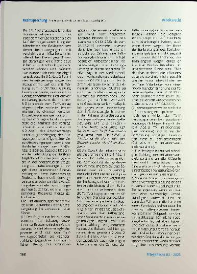 Vorschauseite 6: Zum Anspruch auf Zahlung einer Inflationsausgleichsprämie