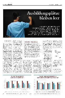 Vorschauseite 1: Ausbildungsplätze bleiben leer.