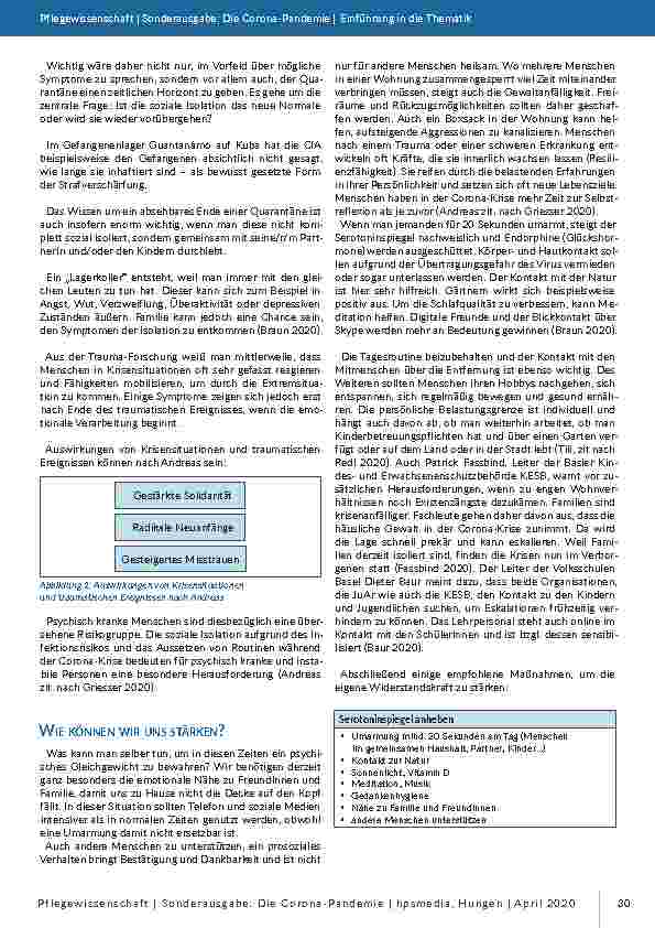 Vorschauseite 4: Die Covid-19-Strategie – gesundheitliche und soziale Auswirkungen