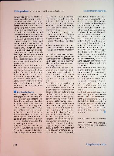 Vorschauseite 6: Zur Anerkennung einer Covid-19-lnfektion als Berufskrankheit