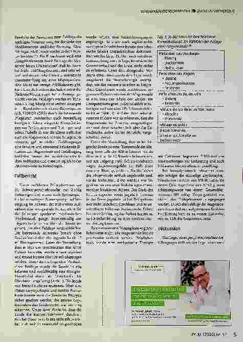 Vorschauseite 3: Seltene Fehllage einer Magensonde bei einem Frühgeborenen