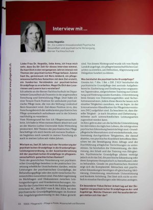 Vorschauseite 1: Interview mit. .. Anna Hegedüs