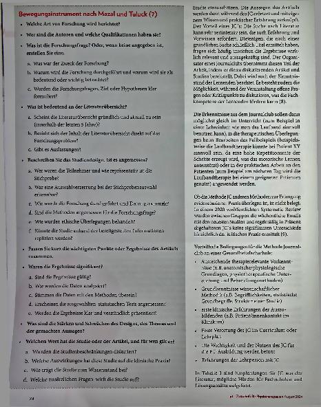 Vorschauseite 3: Reform erwünscht: Evidenzbasierte Praxis in der Physiotherapieausbildung am Beispiel des Journalclubs