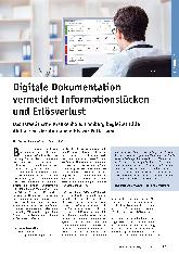 Vorschauseite 1: Digitale Dokumentation vermeidet Informationslücken und Erlösverluste.