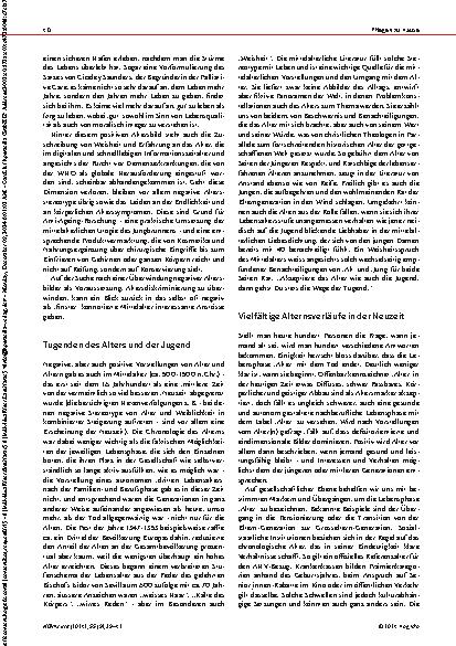 Vorschauseite 2: Altersbilder früher und heute: Alterspessimismus und Gegenentwürfe