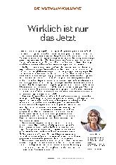 Vorschauseite 1: Wirklich ist nur das Jetzt.