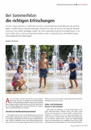 Vorschauseite 1: Bei Sommerhitze: die richtigen Erfrischungen