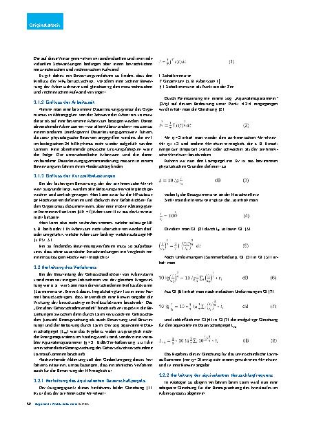 Vorschauseite 3: Eine Methode zur biologisch angepassten Beurteilung der Herzfrequenz unter Arbeitsbelastung.