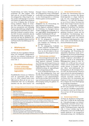 Vorschauseite 4: Evidenzbasierte Praktiken zur Förderung von Emergent Literacy am Beispiel einer Kindertagesstätte in Schleswig-Holstein