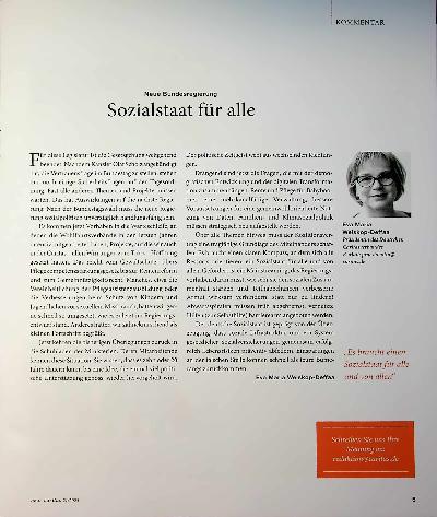 Vorschauseite 1: Sozialstaat für alle