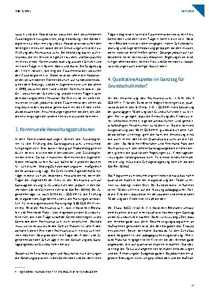 Vorschauseite 4: Der Rechtsanspruch auf ganztägige Förderung und Betreuung von Grundschulkindern