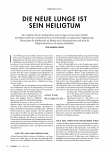 Vorschauseite 1: Die neue Lunge ist sein Heiligtum.