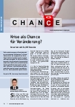 Vorschauseite 1: Krise als Chance für Veränderung?