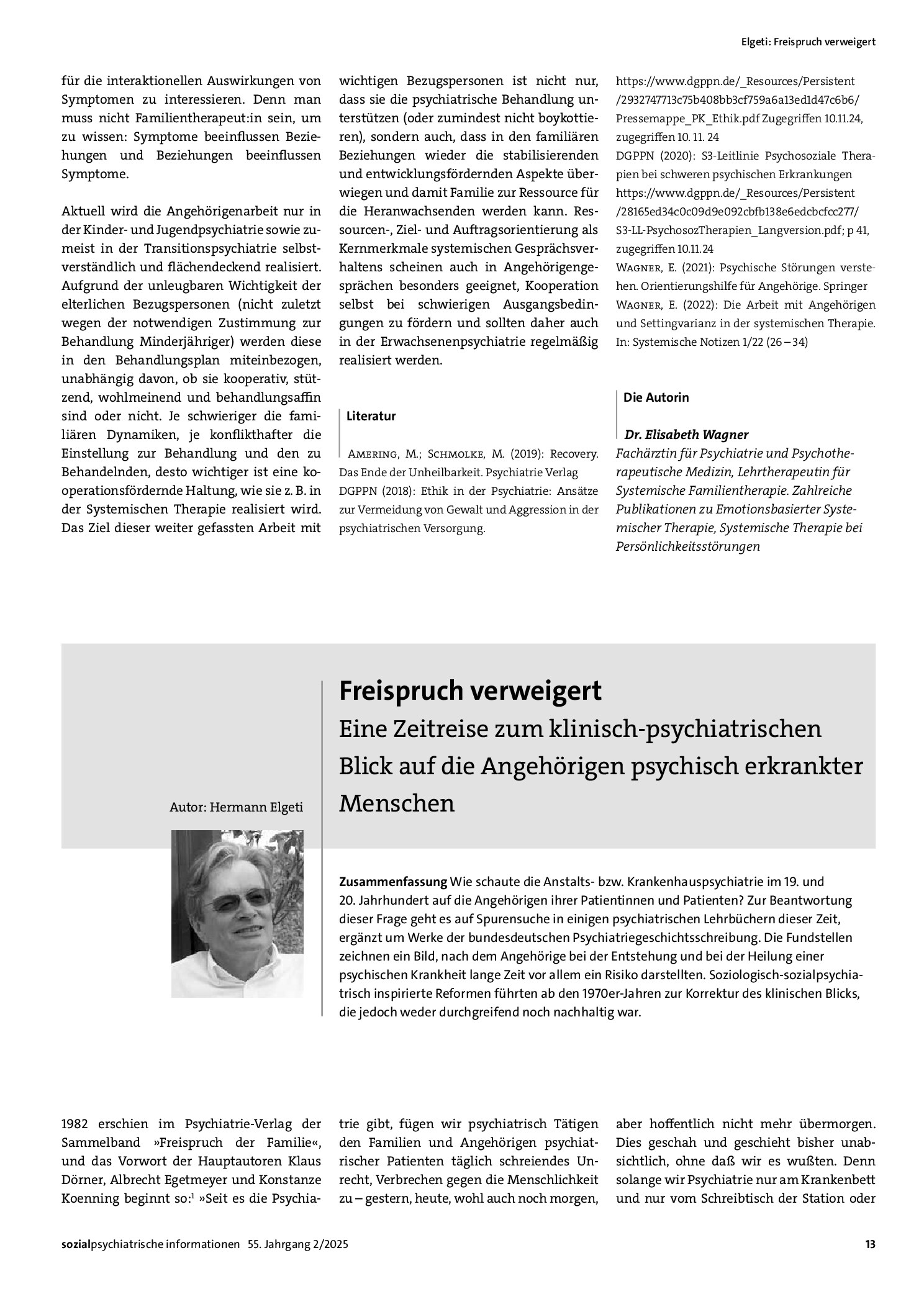 Vorschauseite 4: Der Umgang mit Angehörigen in der Psychiatrie
