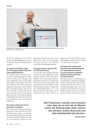Vorschauseite 2: «Die Probleme, die auf uns zukommen, werden unterschätzt»