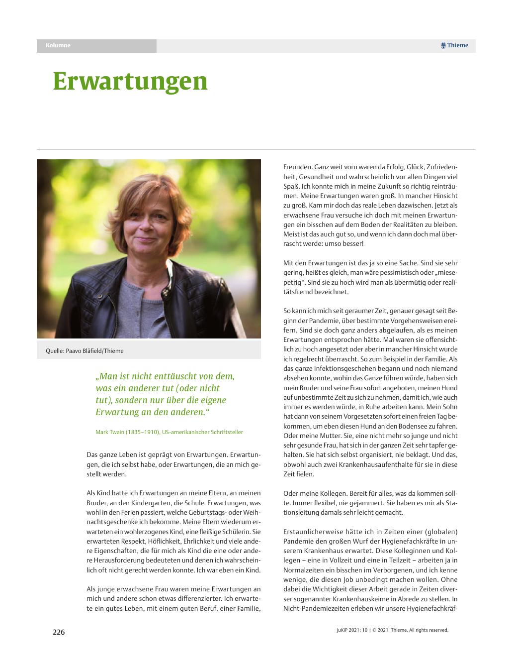 Vorschauseite 1: Erwartungen