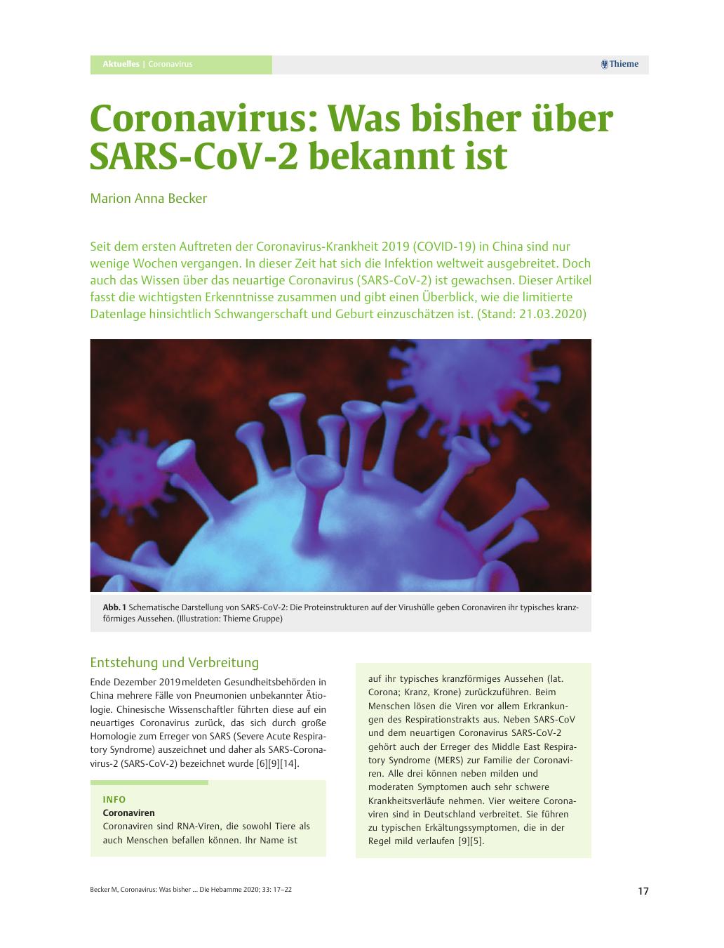 Vorschauseite 1: Coronavirus: Was bisher über SARS-CoV-2 bekannt ist